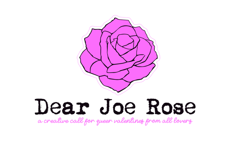 Dear Joe Rose written with Bright Pink Rose Image